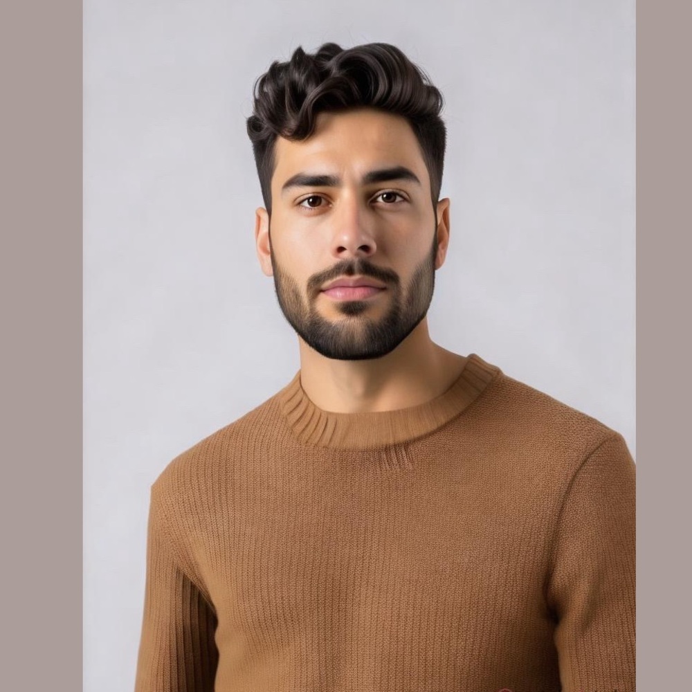 OAK + FORT Brown Crew Neck Cotton Sweater Size S